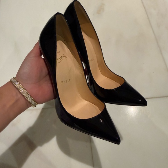 Christian Louboutin Shoes - Christian Louboutin Glossy Black Heels